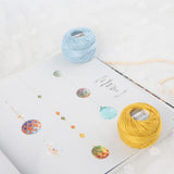 Rhapsody 12 Balls Set Pearl Cotton Thread Size 8 Crochet Thread Embroidery Perle Hand Knitting, Embroidery, Cross-Stitch, Sewing, Needlepoint, DIY, Quilting (Set Canyon Sunset) RHAPSODY