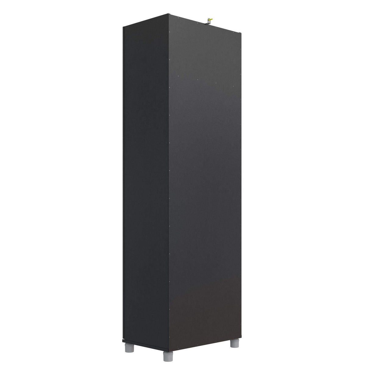 REALROOMS Basin 24" 2 Door Utility Storage Cabinet, Black REALROOMS