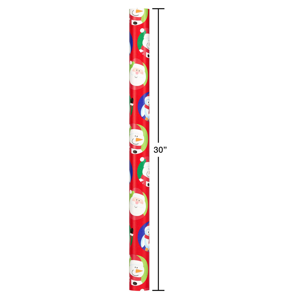 American Greetings 175 sq. ft. Reversible Kids Christmas Wrapping Paper, Santa and Snowflakes (1 Jumbo Roll 30 in. x 70 ft.) American Greetings