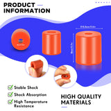 12 Pcs 3D Printer Heatbed Parts Silicone Leveling Solid Bed Mount Heat Resistant 3D Printer Parts Heat Buffer Silicone Heat Bed Parts Compatible with CR-10 Ender 3 Bottom Connect (Brown, 0.7 Inches) Tondiamo