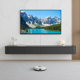 FGNIXLN Floating TV Stand,70.9 Inch Wall Mounted TV Shelf,Modern Entertainment Center Media Console with Storage for Bedroom,Living Room (Black) FGNIXLN