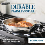 Farberware Classic Stainless Steel Cookware Pots and Pans Set, 15-Piece,50049,Silver Farberware