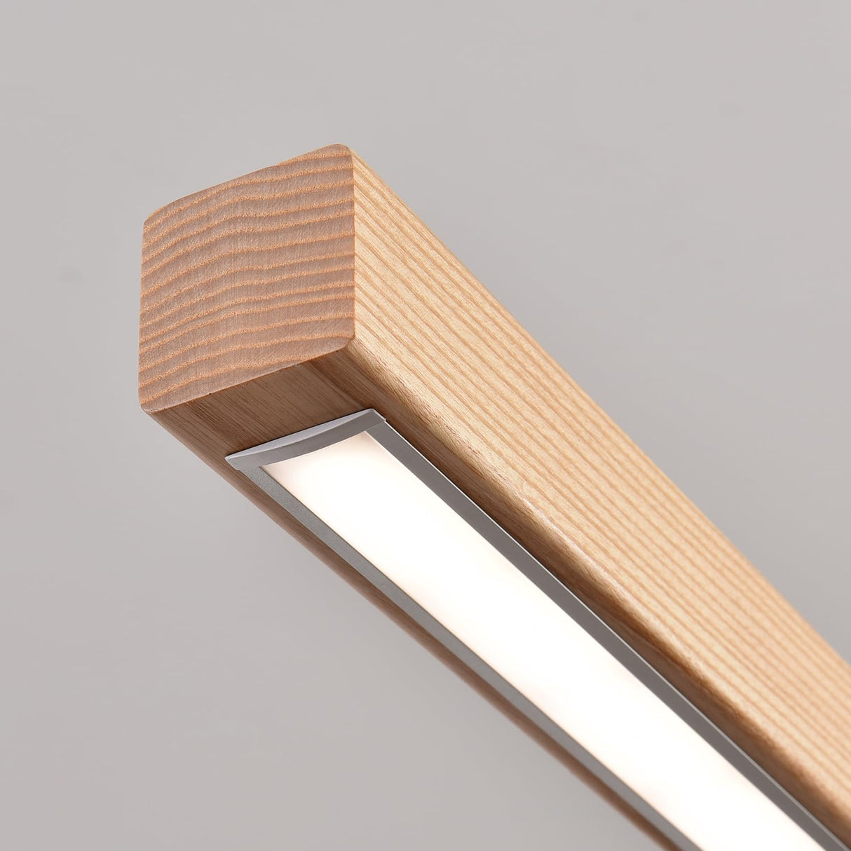 YISDESIGN 71" 60W Wood Linear Pendant Light Fixture Led Dining Room Light Dimmable Hanging Light Fixture for Kitchen Island Dining Room Pool Table Lights Natural YISDESIGN