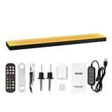 VEVOR LED Lighted Liquor Bottle Display Shelf, 24-inch LED Bar Shelves for Liquor, 1-Step Lighted Liquor Bottle Shelf for Home/Commercial Bar, Acrylic Lighted Bottle Display with Remote & App Control VEVOR