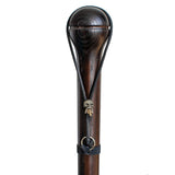 Custom Solid Wooden Walking Stick - Stylish Hand Carved Wooden Canes for Men - Unique Knob Cane (Nutcracker) Asterom