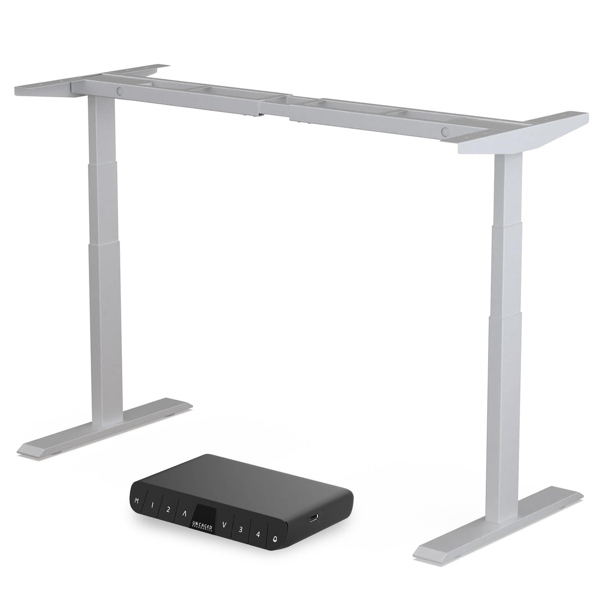 Uncaged Ergonomics Rise Up Standing Desk Legs – Dual Motor Standing Desk Frame with Memory Electric Standing Desk Frame Height Adjustable Table Legs for Sit Stand Desk Base Electronic Rising Desk Uncaged Ergonomics