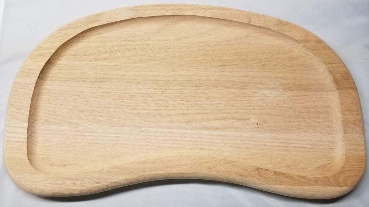 Solid Grooved Red Oak High Chair Tray Wood Antique Vintage Baby Toddler Infant seat Antique Hardware & More