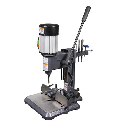 KAKA INDUSTRIAL MS-3816 Woodworking Mortise Machine, 1/2 HP 1725RPM Powermatic Mortiser With Chisel Bit Sets, Benchtop Mortising Machine, For Making