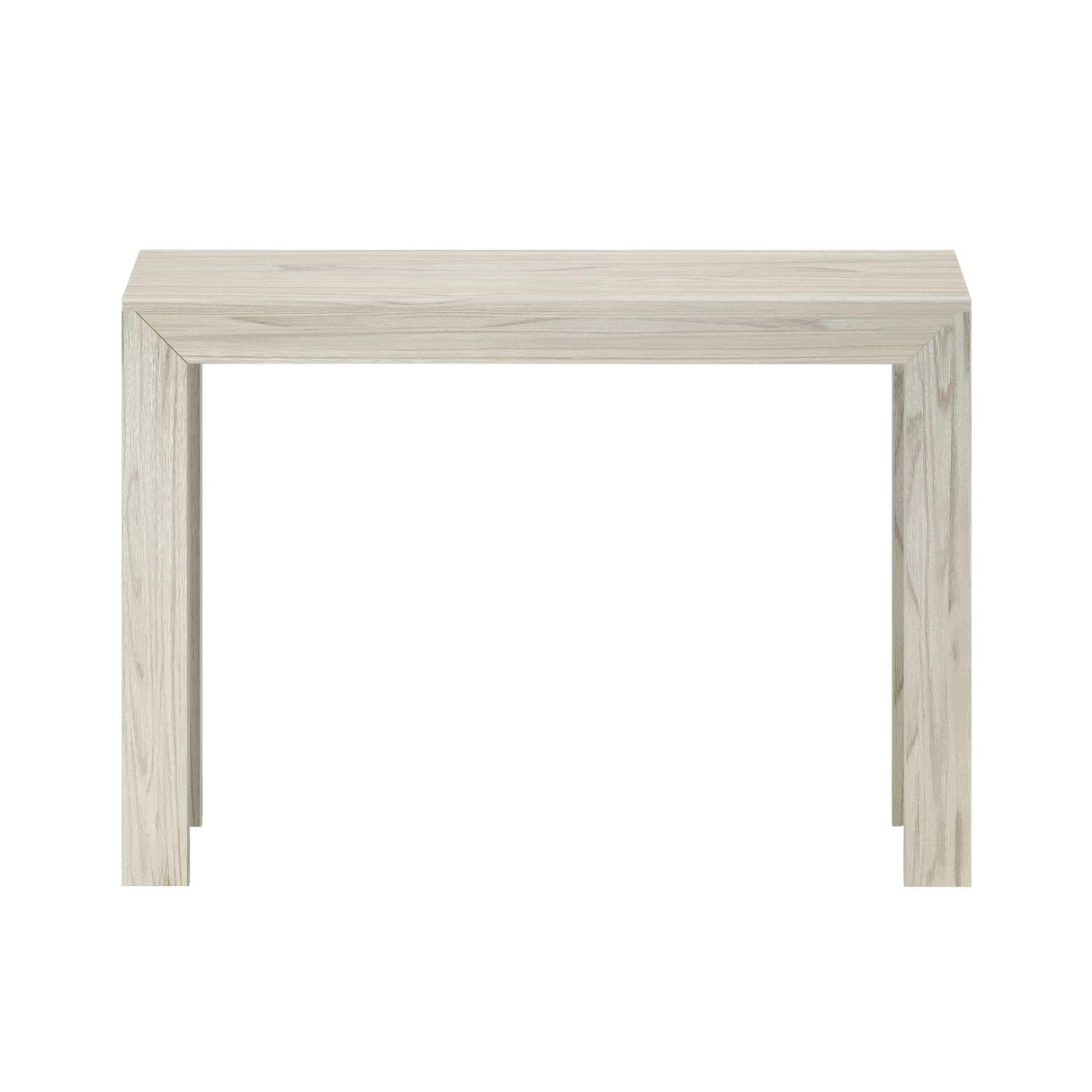 Plank+Beam Modern Solid Wood Console Table, 46.25 Inch, Sofa Table, Narrow Entryway Table for Hallway, Behind The Couch, Living Room, Foyer, Easy Assembly, Coastal White Plank+Beam