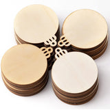 120Pcs Wood Slices,3.5" Wooden Christmas Ornaments,Unfinished Predrilled Wood Circles for Crafts Centerpieces,DIY Round Wooden Discs Hanging Decorations (3.5 Inches-120) KOOCHOICE