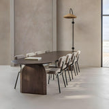 LAKIQ Oval Dining Table Solid Wood Conference Table Rectangle Meeting Room Table Office Writing Desk Table Only - Without Chairs (Natural, 70.9" L x 31.5" W x 29.5" H) LAKIQ