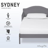 Dream On Me Sydney Toddler Bed in Steel Grey, Greenguard Gold Certified Dream On Me