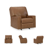 Signature Design by Ashley Bolsena Contemporary Leather Match Manual Rocker Recliner, Dark Brown Signature Design by Ashley