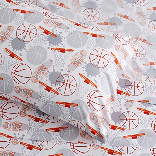 1500 Supreme Kids Bed Sheet Collection - Fun Colorful and Comfortable Boys and Girls Toddler Sheet Sets - Deep Pocket Wrinkle Free Soft and Cozy Bedding - Full , Basketball Sweet Home Collection