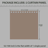 OutdoorLines Waterproof Indoor Outdoor Curtains for Patio-Privacy Sun Blocking Grommet Curtain Panel Weatherproof, UV Resistant Curtains for Gazebo, Porch, Pergola Khaki 100W x 84L Inch 1 Panel OutdoorLines