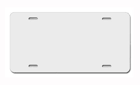 Blank Automobile (6 X 12) Aluminum License Plate for Sublimation or Vinyl Decoration (10) Carpe Diem Designs