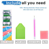 Yanfairy Starry Night Diamond Art Painting Kits for Adults, Full Drill Diamond Dots Paintings for Beginners, Round 5D Paint with Diamonds Pictures Gem Art Painting Kits DIY Crafts Kits 12x16inch Yanfairy