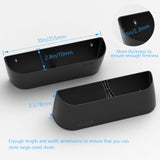 Yocice Wall Mounted Shoes Rack 6Pack with Sticky Hanging Strips, Plastic Shoes Holder Storage Organizer,Door Shoe Hangers (SM03-Black-6) Yocice