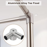 Stainless Steel Canopy Bed Frame Queen Size, Heavy Duty Queen Canopy Bed Frame, Sturdy Bed Post Poles Metal Bed Frame, Thicken Bed Canopy Frame for Metal Bed Wood Bed Bedroom Decor Jondow