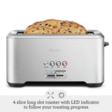Breville Bit More Toaster 4 Slice BTA730XL, Brushed Stainless Steel Breville