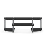 Furinno Turn-S-Tube Wide TV Entertainment Center, Black/Grey Furinno