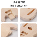 Leo Jaymz DIY TL Style Electric Guitar Kits with Poplar Body and Maple Neck - Maple Fingerboard and All Components Included（TL Poplar） Leo Jaymz