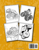 Monster Truck Coloring Book For Kids: Fun Coloring Pages For Boys and Girls Ages 4-8 Who Love Monster Trucks WoodArtSupply