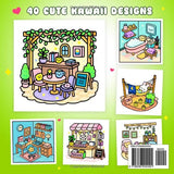 Cozy Kawaii: Coloring Book for Adults Featuring Cute and Comfy Kawaii Designs For Relaxation (Comfy Cozy Coloring Books) WoodArtSupply