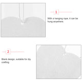 LIFKOME Sublimation Air Freshener Blanks 50pcs DIY Air Freshener Sheets Heart Shape Car Scented Hanging Sheets Felt Air Freshener with Rope for Car Home Decor Ornaments LIFKOME