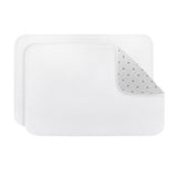 Jippedea Sublimation Blank Door Mats,2 Pack 23.6 x 15.7 Inch Heat Transfer Welcome White Mat,Dye Blanks Products Polyester Doormats for Bedroom Bathroom Entrance Non Slip Absorbent Jippedea