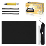 Jigsaw Puzzle Mat Roll Up - 2000 1500 500 Pieces Saver Large Puzzles Board for Adults Kids, Storage and Transport Premium Pump Puzzle Glue Felt Mat Inflatable Tube Cover Keeper Pad Holder Organizer Genovega