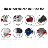 20Pcs E3d V6 Nozzles Kit, 3D Printer V6 Brass 0.4mm Nozzles, Compatible with 1.75mm Filament E3d V6 Anysub i3 Mega S X Chiron Kobra Flyear HotEnd 0.4mm J-Head Extruder Printer Accessories Makerzone