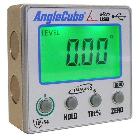 iGaging Angle Gage Backlit Digital Electronic Magnetic Level/Protractor/Bevel Gauge Angle Cube Gen 3 iGaging