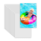 MR.R 10 Pieces 4''x6'' Sublimation Blanks Aluminum Metal Board Matte Pure White Photo Blanks Aluminum Sheet Sign Blanks Sublimation Blank Aluminum Plate for Heat Transfer Printing,0.22 mm Thickness MR.R