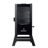 Masterbuilt® 30-inch Digital Electric Vertical BBQ Smoker with Leg Kit, Side Wood Chip Loader and 710 Cooking Square Inches in Black, Model MB20070421 Masterbuilt