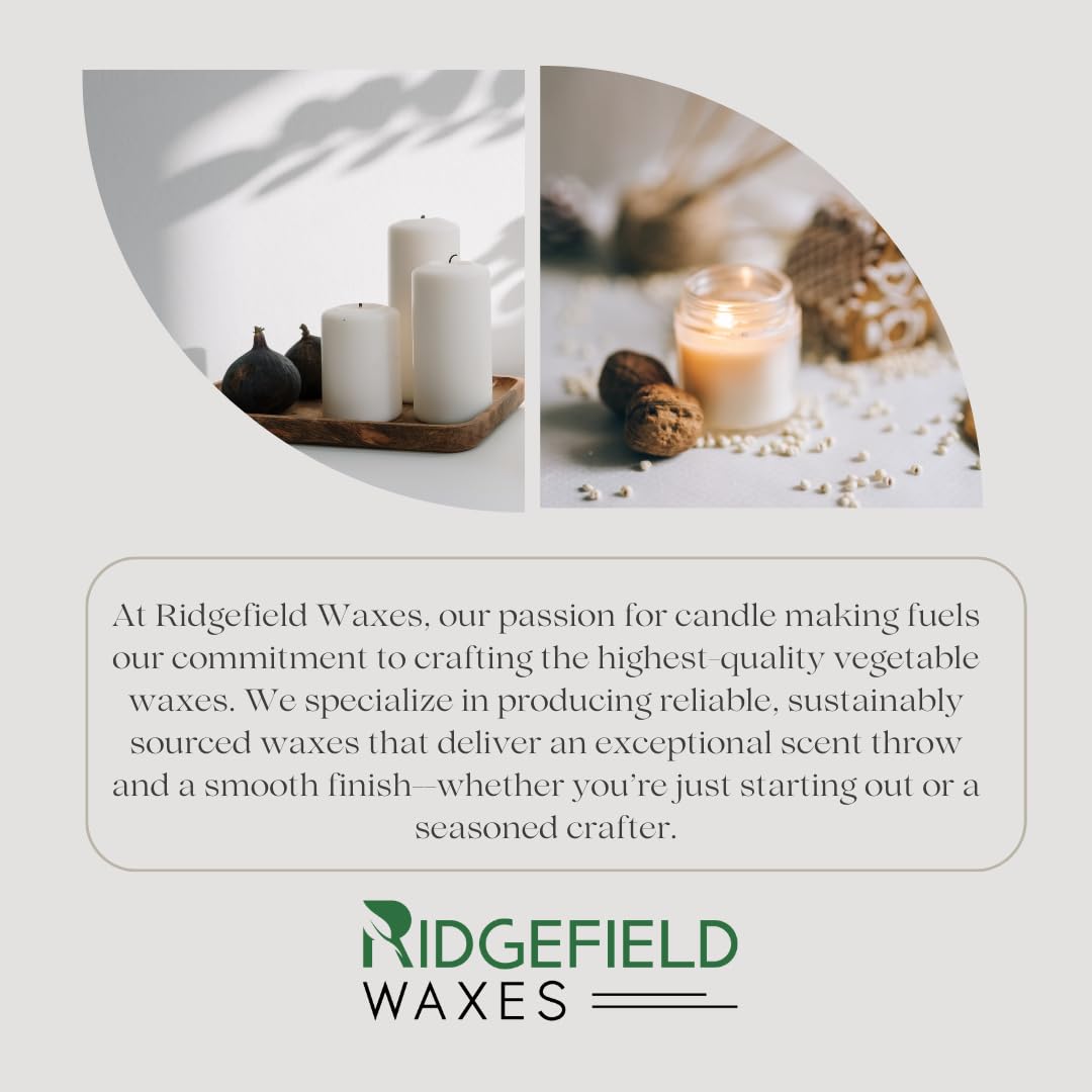 Ridgefield Waxes Enhanced Fragrance & Finish RS-102 All-Natural Soy Wax for Candle Making (10lb) Ridgefield Waxes