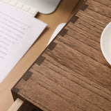 DDYURI Wood 2 Drawer Desktop Organizer Cabinet - Desk Storage Box for Kitchen Counter,Dresser Tabletop -Wooden File Organizer Printer Machine Stand for Office Accessories Chest Dark (FAX2C-DK） DDYURI