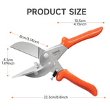 TOWOT Sharp Multi Angle Miter Shear Cutter, Adjustable at 45 To 135 Degree With Safety Lock Hand Tools for Cutting Plastic, PVC and Molding Trim TOWOT
