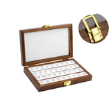 Pufguy Wooden Watercolor Paint Palette, 36 Wells, 4" x 6", Brown, Country Style Pufguy