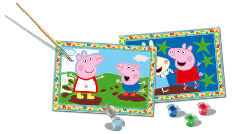 Ravensburger CreArt Peppa Pig Paint by Numbers Kit for Kids - 23570 - Painting Arts and Crafts for Ages 5 and Up Ravensburger
