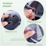 Homaisson 10PCS Plant Protector Covers, Plastic Garden Cloches, Reusable Mini Greenhouse for Plants, Bell Cloche Plant Protectors with Built-in Rotating Vents for Tender and New Seedlings Homaisson