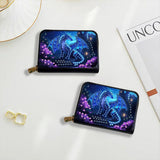 DIY Diamond Art Painting Kit - PU Leather Credit Card Holder Wallet & Coin Purse with Dragon Pattern, Zipper Organizer 4.33x3.14in for Adults Santiway