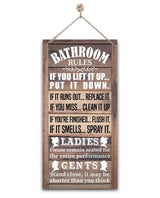 Rustic Bathroom Decor, Western Bathrooms Decors, Funny Bathroom Signs Wall Decor, Country Bathrooms Decors Gkwa