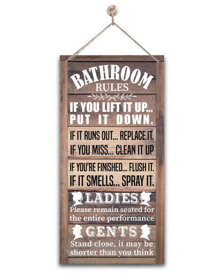 Rustic Bathroom Decor, Western Bathrooms Decors, Funny Bathroom Signs Wall Decor, Country Bathrooms Decors Gkwa