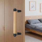 1.3Ft Wood Handrails for Indoor Stairs,Safety Non-Slip Stair Railing, Professional Pine Handrails Support Rod Complete Kit, Comfortable Barrier-Free Stair Handrail for Elderly（16‘’） WWFFEN