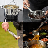 Avador® Premium Set of 10 Stainless Steel Kitchen Tool Set with Holder Easy To Clean, Space Saving, Great for Cooking, Baking, Prepping Avador