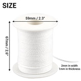 400 Ft Braided Wick 24 Ply Candle Wick Spool 2 Rolls Braided Wick Spools Bulk Cotton Yarn Embroidery Thread for Candle Making Candle DIY IFAMIO