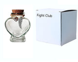 Fight Club Memorial Bottle for pet Hair，Pet Fur Memorial Fur Keepsake，Dog cat Keepsake Fur, pet Memorial urn (Dog) Fight Club