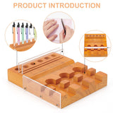 BENECREAT 5.9x5inch Rectangle Wood Sublimation Pen Tool, Sublimation Pen Holder Pen Clamp for Sublimation Pens Blank & Vinyl Stickers BENECREAT