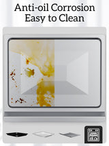 Air Fryer Toaster Oven Combo,10-in-1 12.6QT Compact Countertop Oven,9 Touch Screen Presets & 1 DIY Function,Easy Digital Controls,4 Accessories Included,Stainless Steel,Kitchen Elite Kitchen Elite